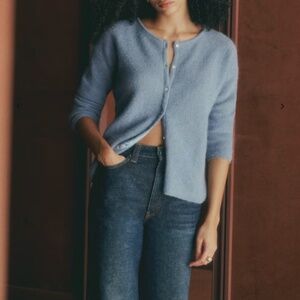 Sezane Gaspard Cardigan (Vintage Blue, Size Small)